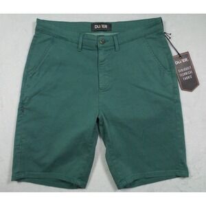 DUER DU/ER Shorts Mens Size 32 Green Live Lite Journey Super Stretch T2X NWT